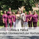 Herzlichen Glückwunsch zur Hochzeit, liebe Alina  & lieber Patrick! 💍🐾